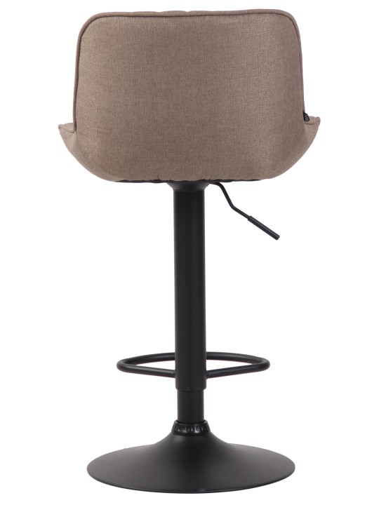 Barová stolička Lentini látka, šedohnedá