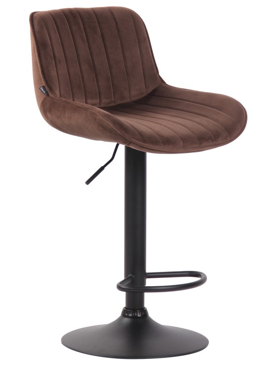 Barová stolička Lentini velvet, hnedá