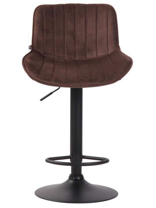 Barová stolička Lentini velvet, hnedá