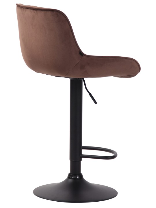 Barová stolička Lentini velvet, hnedá