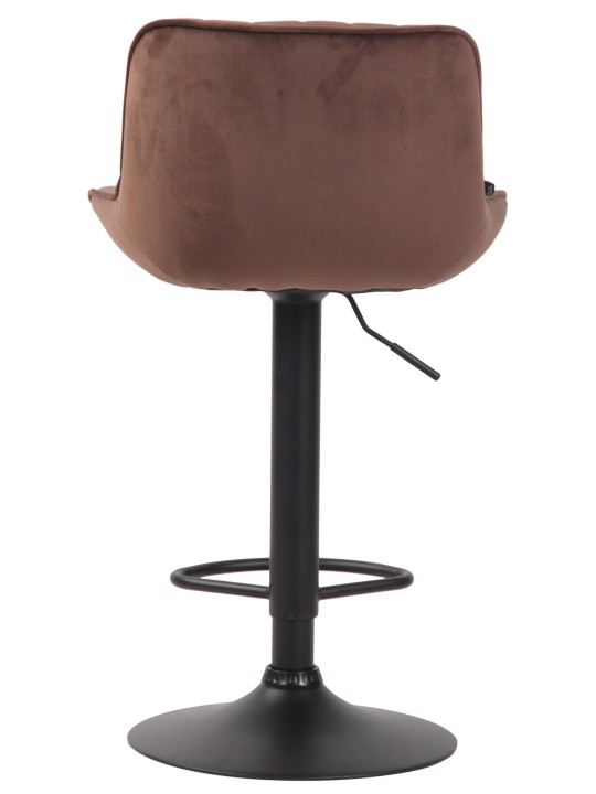 Barová stolička Lentini velvet, hnedá