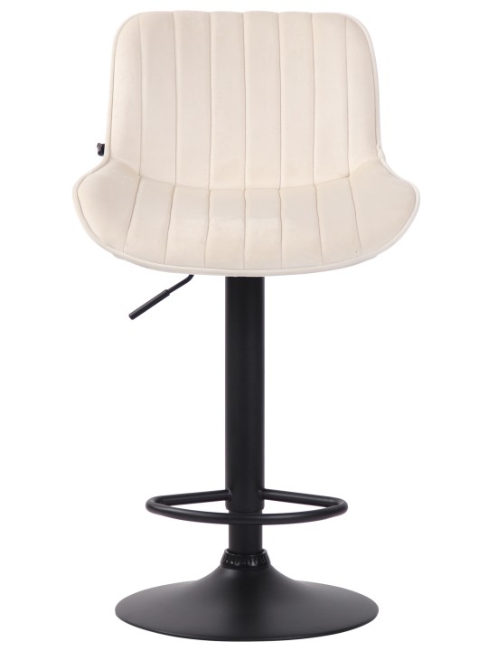 Barová stolička Lentini velvet, krémová