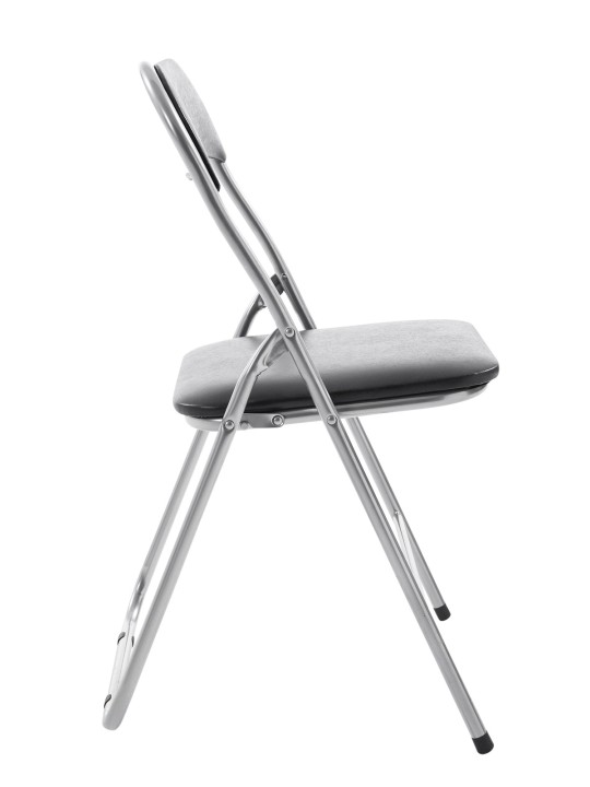 Skladacia stolička Felix, čierna/strieborná