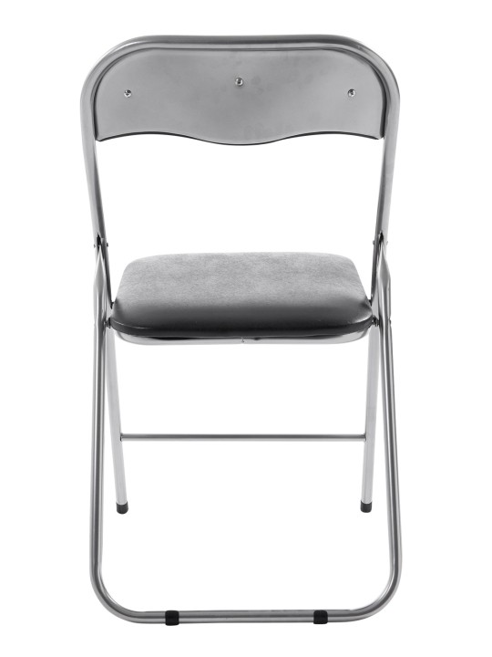 Skladacia stolička Felix, čierna/strieborná