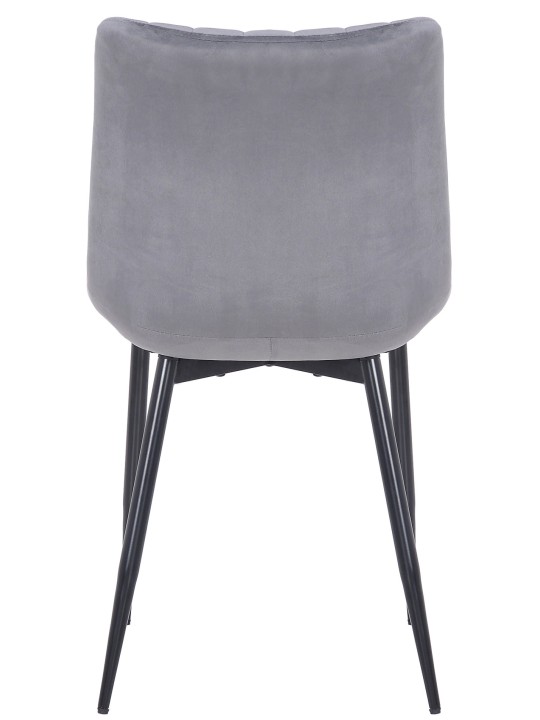 Stolička Rahden velvet, sivá