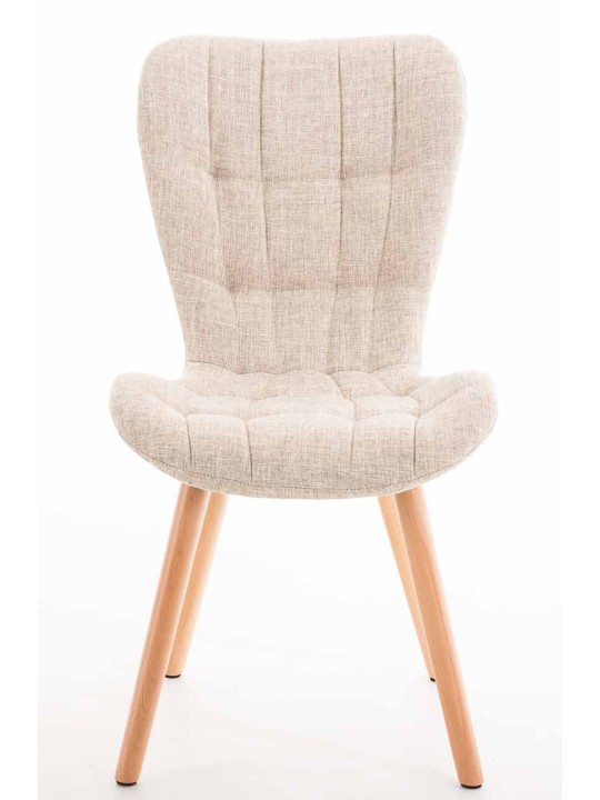 Sada 4 stoličiek Elda látka natural, krémová