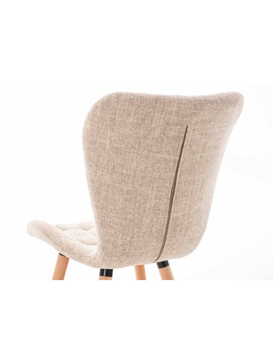 Sada 4 stoličiek Elda látka natural, krémová