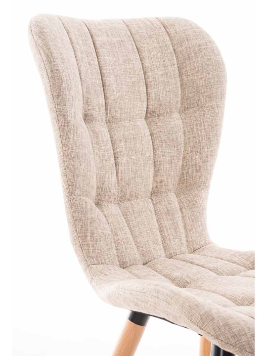 Sada 4 stoličiek Elda látka natural, krémová