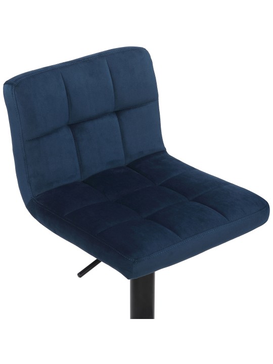 Sada 2 barových stoličiek Feni velvet, modrá