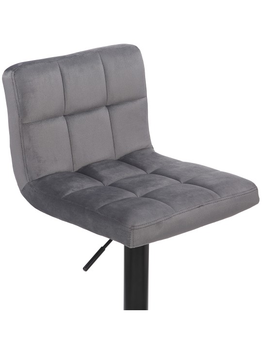 Sada 2 barových stoličiek Feni velvet, sivá