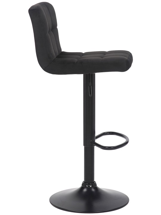Sada 2 barových stoličiek Feni velvet, čierna