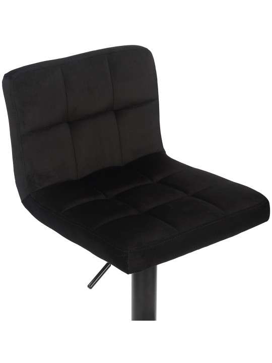 Sada 2 barových stoličiek Feni velvet, čierna