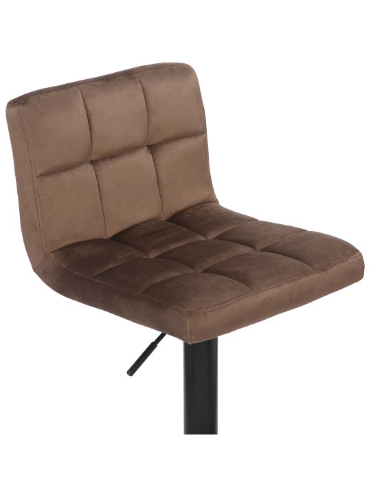 Sada 2 barových stoličiek Feni velvet, hnedá