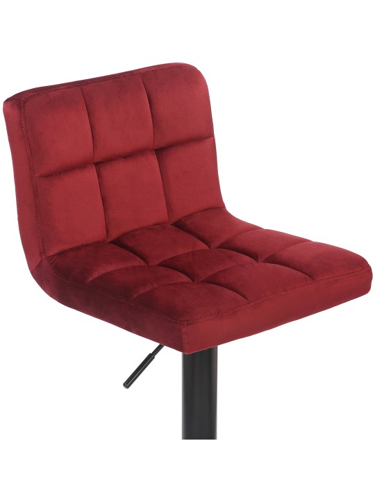 Sada 2 barových stoličiek Feni velvet, červená