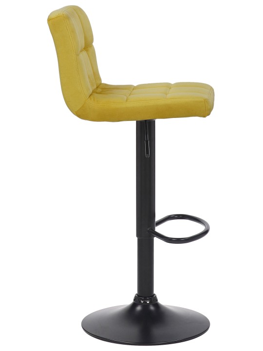Sada 2 barových stoličiek Feni velvet, žltá