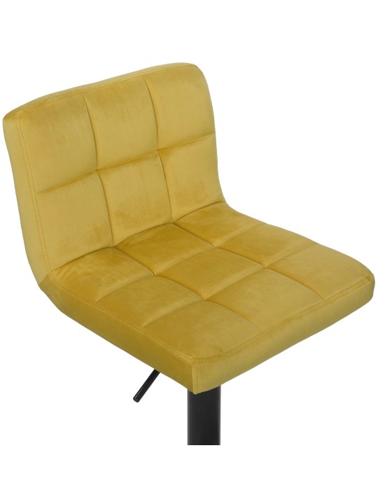 Sada 2 barových stoličiek Feni velvet, žltá