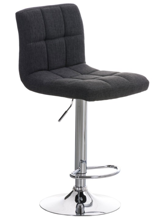 Sada 2 barových stoličiek Peru FABRIC C, tmavosivá