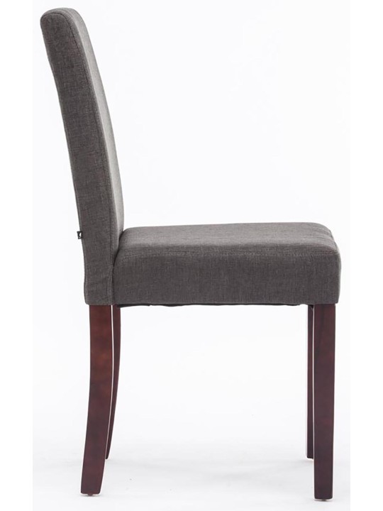 Jedálenská stolička Ina látkové cappuccino, tmavosivá