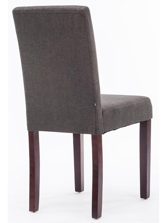 Jedálenská stolička Ina látkové cappuccino, tmavosivá