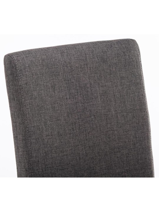 Jedálenská stolička Ina látkové cappuccino, tmavosivá