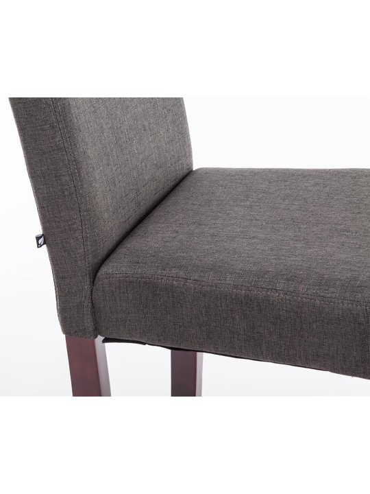 Jedálenská stolička Ina látkové cappuccino, tmavosivá