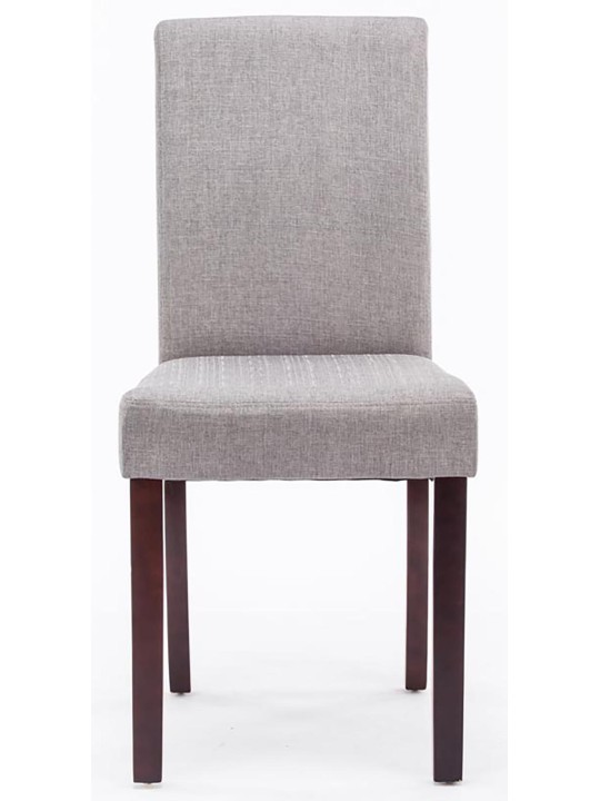 Jedálenská stolička Ina látkové cappuccino, svetlosivá