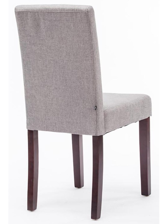 Jedálenská stolička Ina látkové cappuccino, svetlosivá