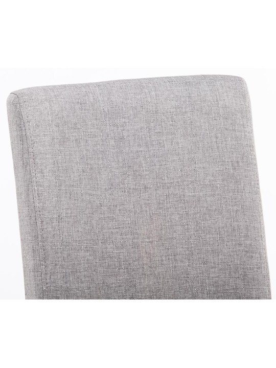 Súprava 2 jedálenských stoličiek látka Ina, svetlosivá