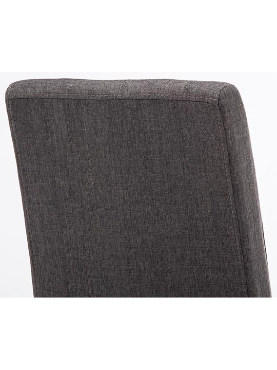 Súprava 2 jedálenských stoličiek látka Ina, tmavosivá