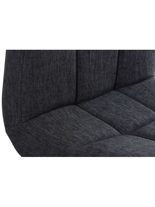 Sada 2 barových stoličiek Peru FABRIC C, tmavosivá