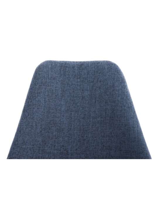 Stolička Pegleg látka Square natura, modrá