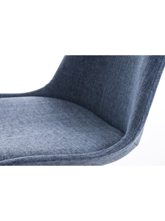 Stolička Pegleg Fabric Square, modrá