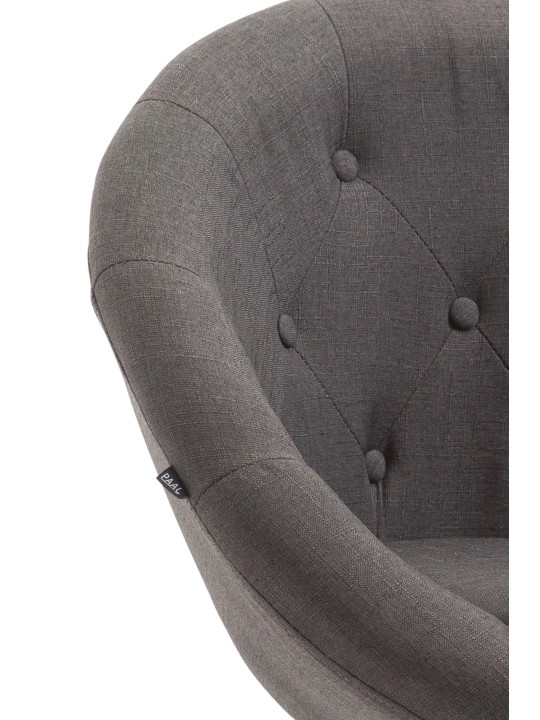 Barová stolička London V2 látka chróm, tmavosivá