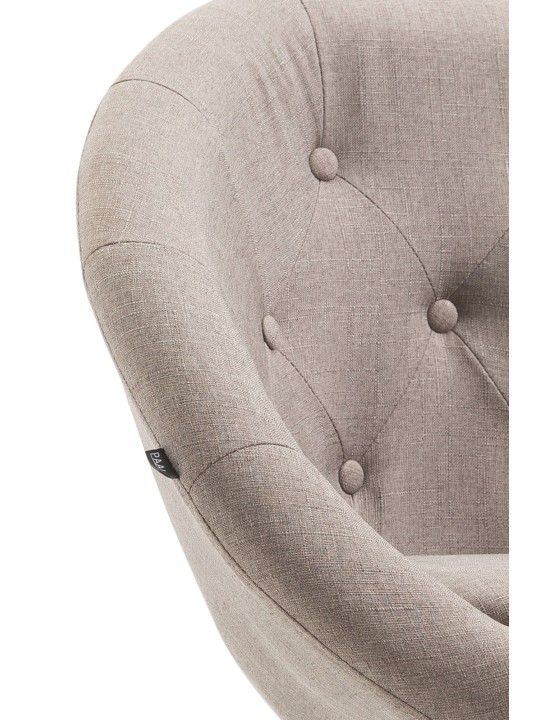 Barová stolička London V2 látka chróm, šedohnedá