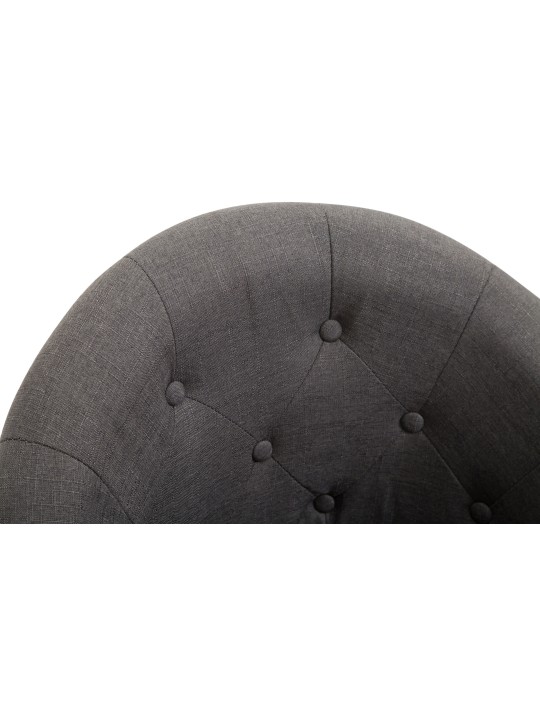 Barová stolička London V2 látka chróm, tmavosivá