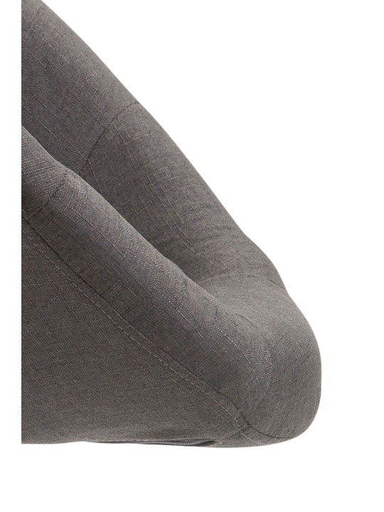 Barová stolička London V2 látka chróm, tmavosivá