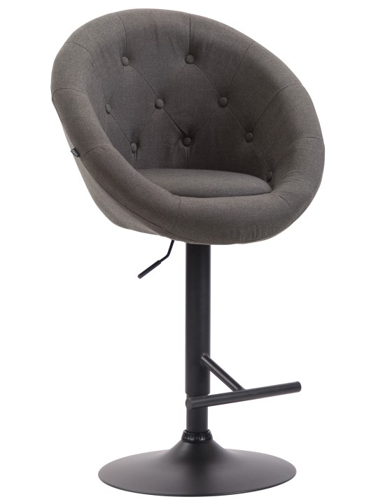 Barová stolička London V2 látka, tmavosivá