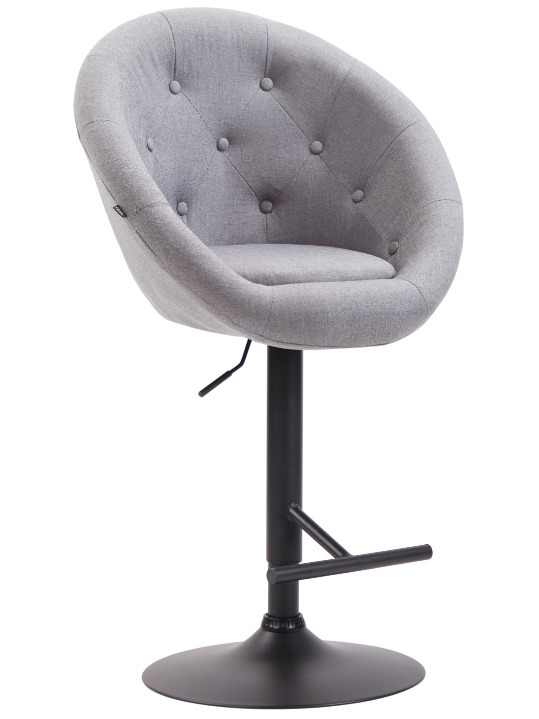 Barová stolička London V2 látka, sivá