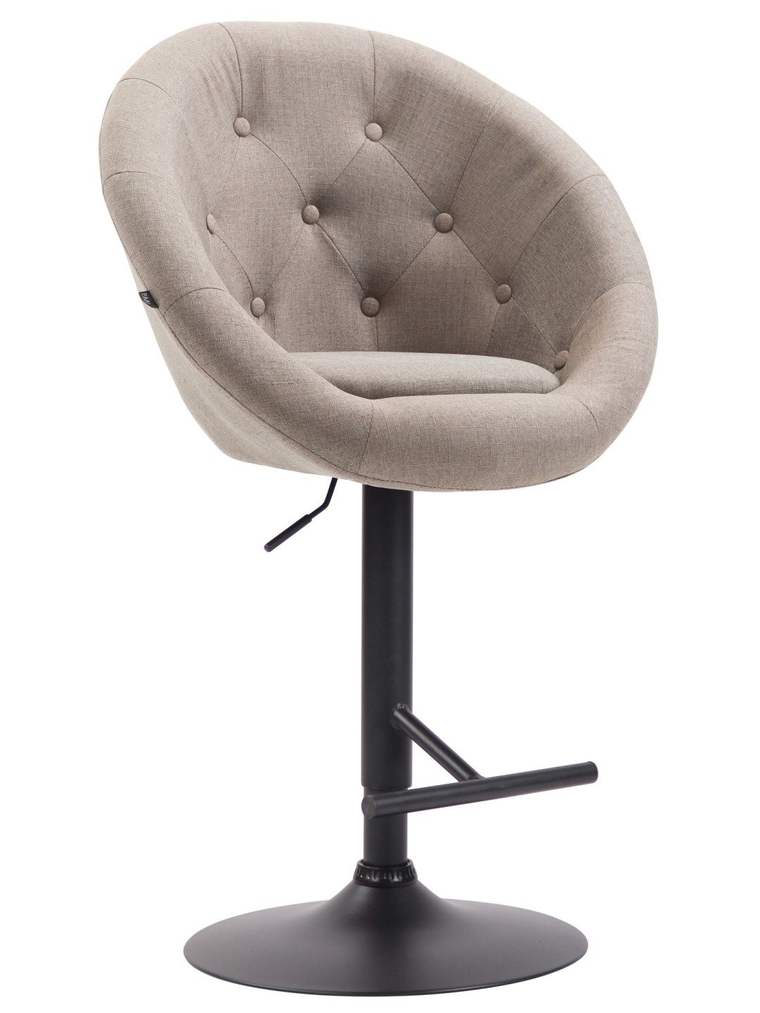 Barová stolička London V2 látka, šedohnedá