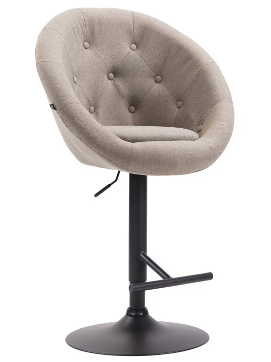 Barová stolička London V2 látka, šedohnedá