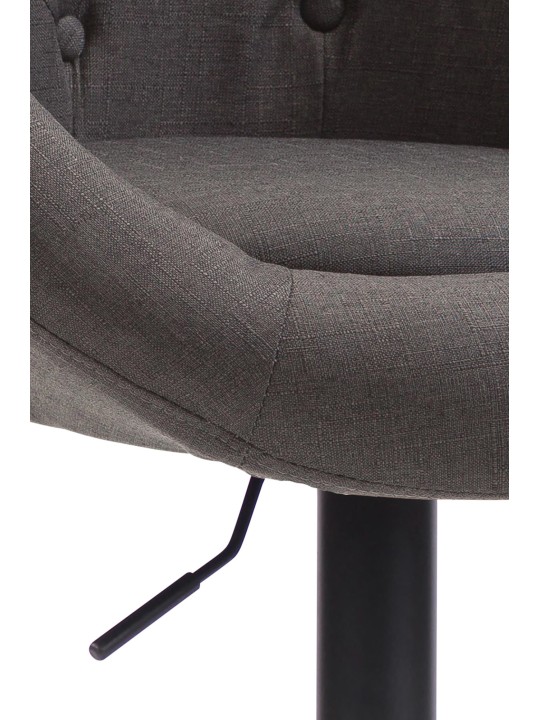 Barová stolička London V2 látka, tmavosivá