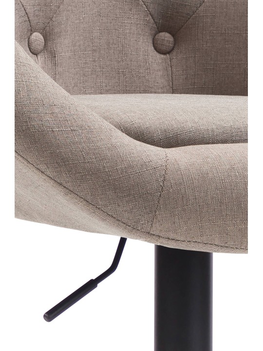 Barová stolička London V2 látka, šedohnedá