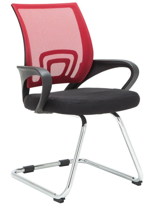 Súprava 2 návštevníckych stoličiek Eureka, červená