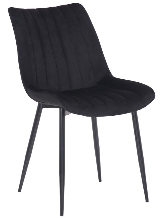 Sada 2 stoličiek Rahden velvet, čierna
