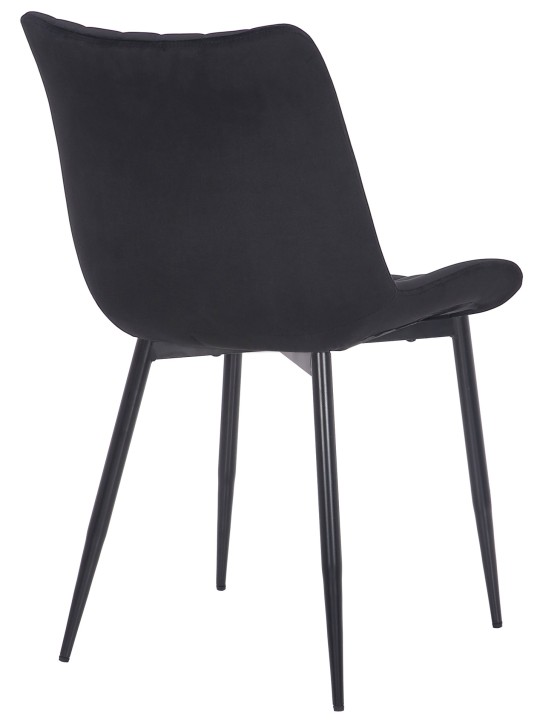 Sada 2 stoličiek Rahden velvet, čierna