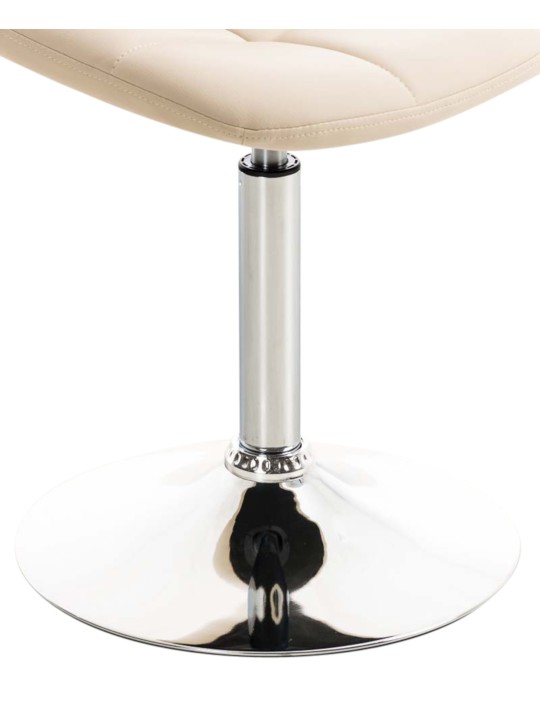 Sada 2 stoličiek Emil z umelej kože, krémová