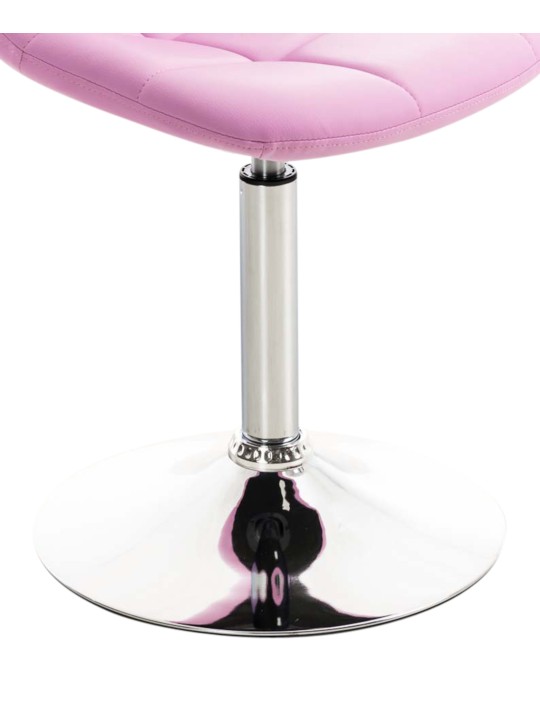 Sada 2 stoličiek Emil z umelej kože, ružová