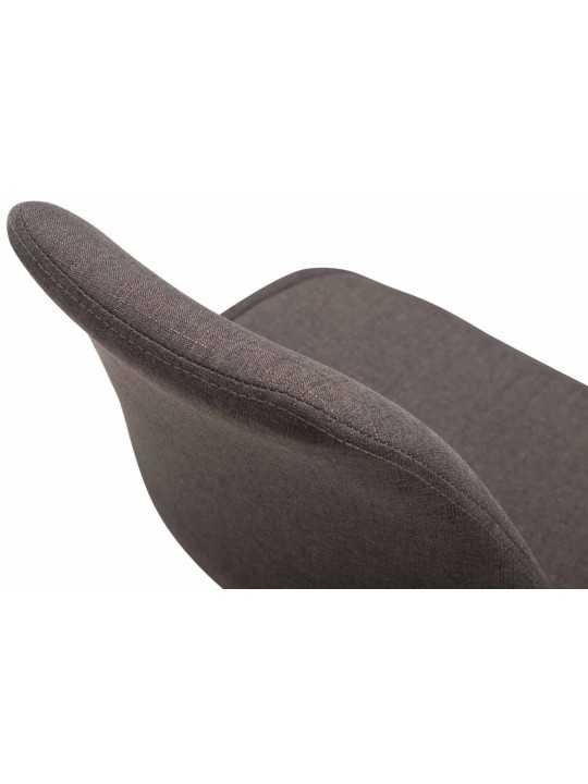 Sada 4 stoličiek Maverick W látka, tmavosivá