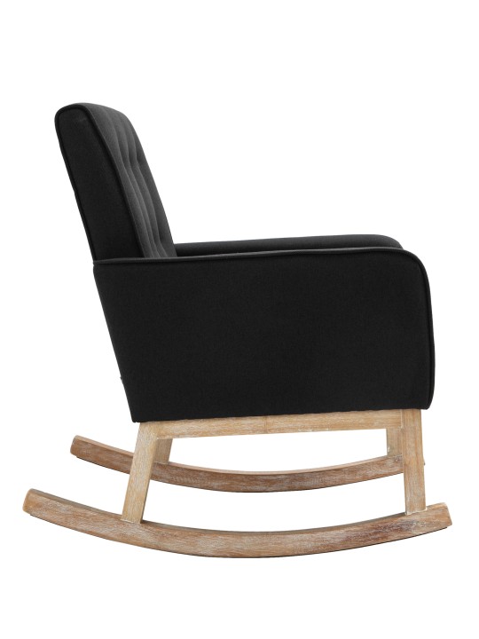 Hojdacie kreslo Dream fabric, čierna