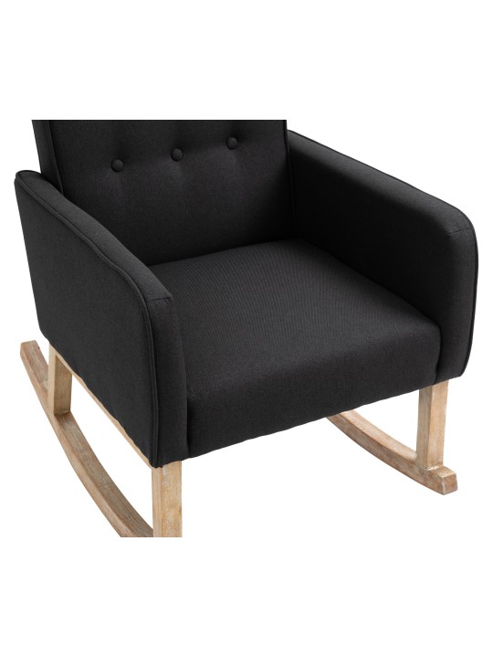 Hojdacie kreslo Dream fabric, čierna